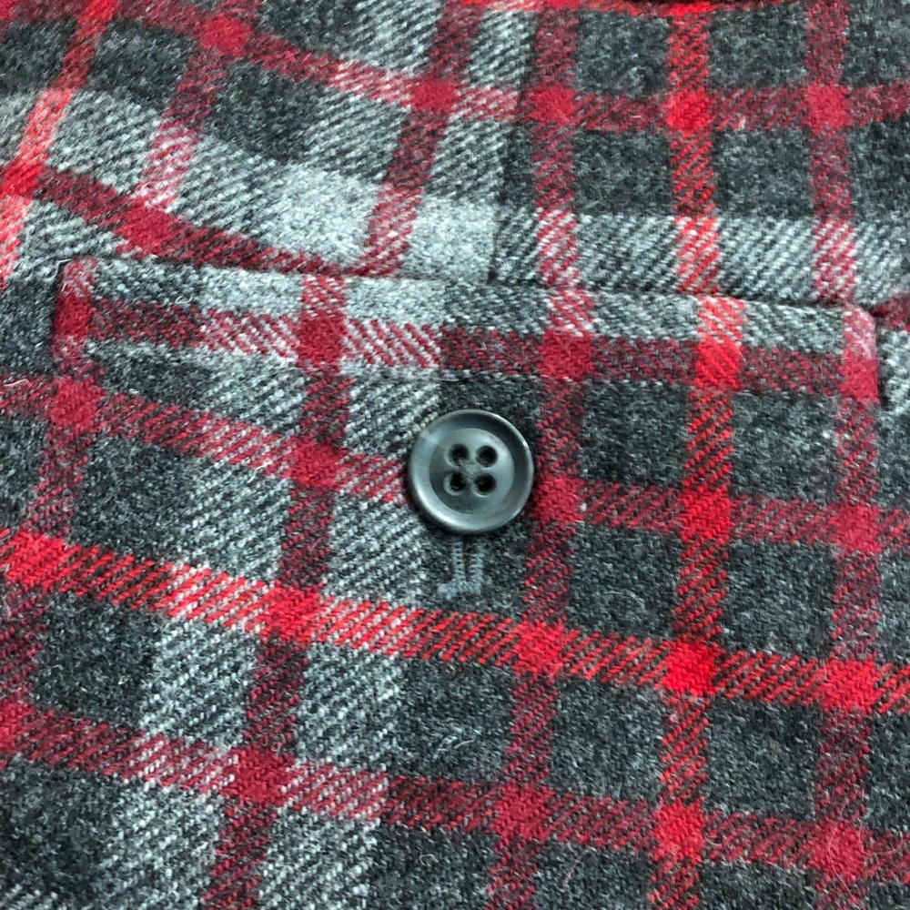 Y2K Tartan Plaid Wool Academia Mini Skirt Size 2 - Picture 5 of 12